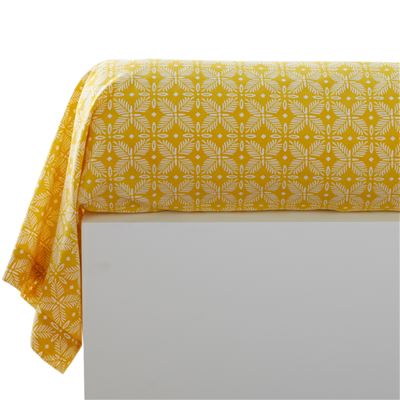 Linge de lit motif citrons et oiseaux – BECQUET CRÉATION