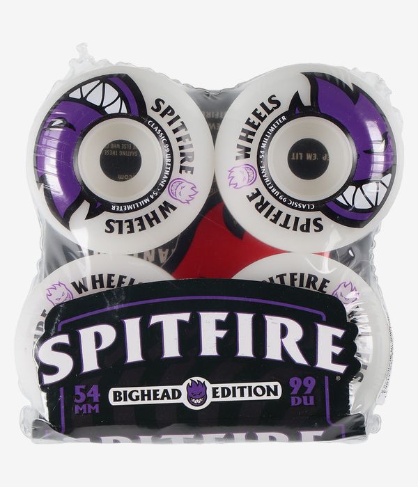 Spitfire Bighead Rollen (white purple) 54 mm 99A 4er Pack