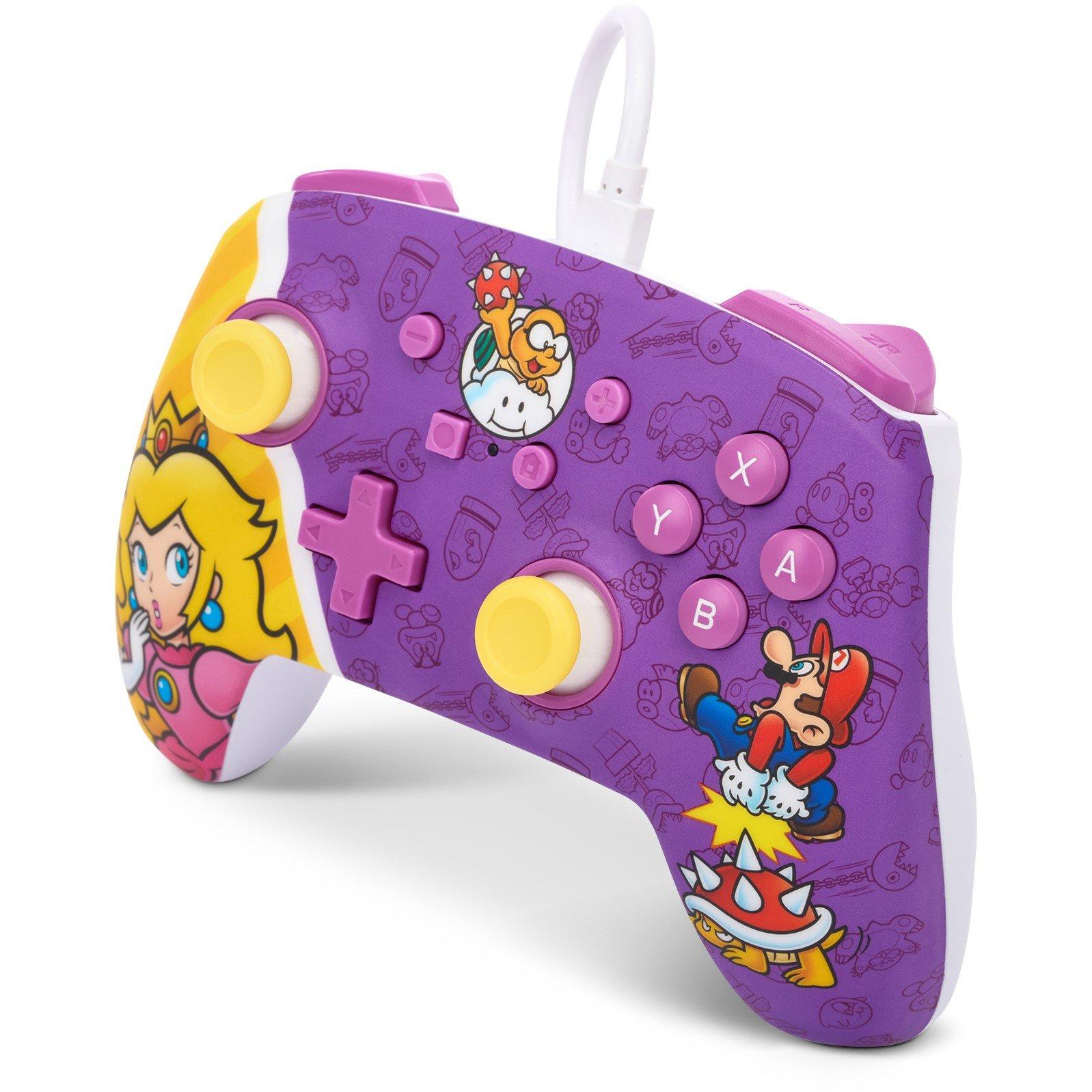 PowerA Enhanced Wired Controller for Nintendo Switch Princess Peach Battle