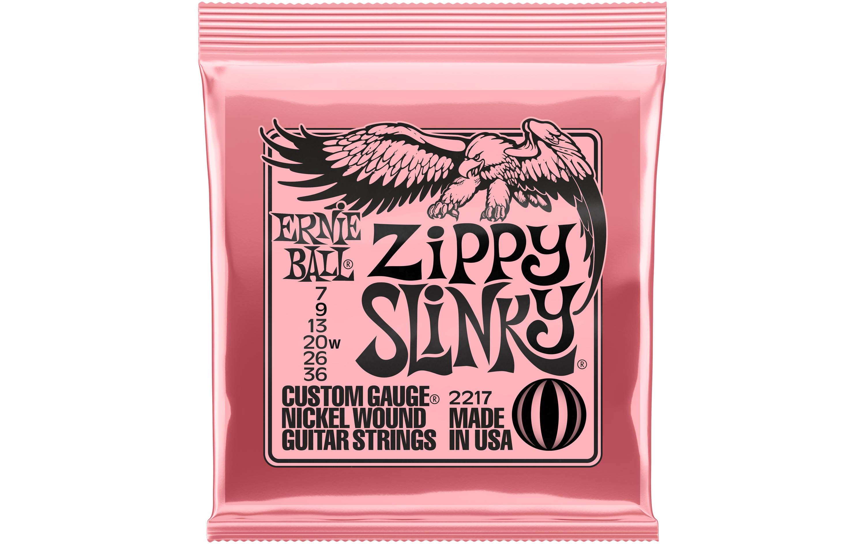 Gitarrensaiten 2217 Slinky Nickel – Zippy 07-36Leichter E-Gitarrensaiten-Satz