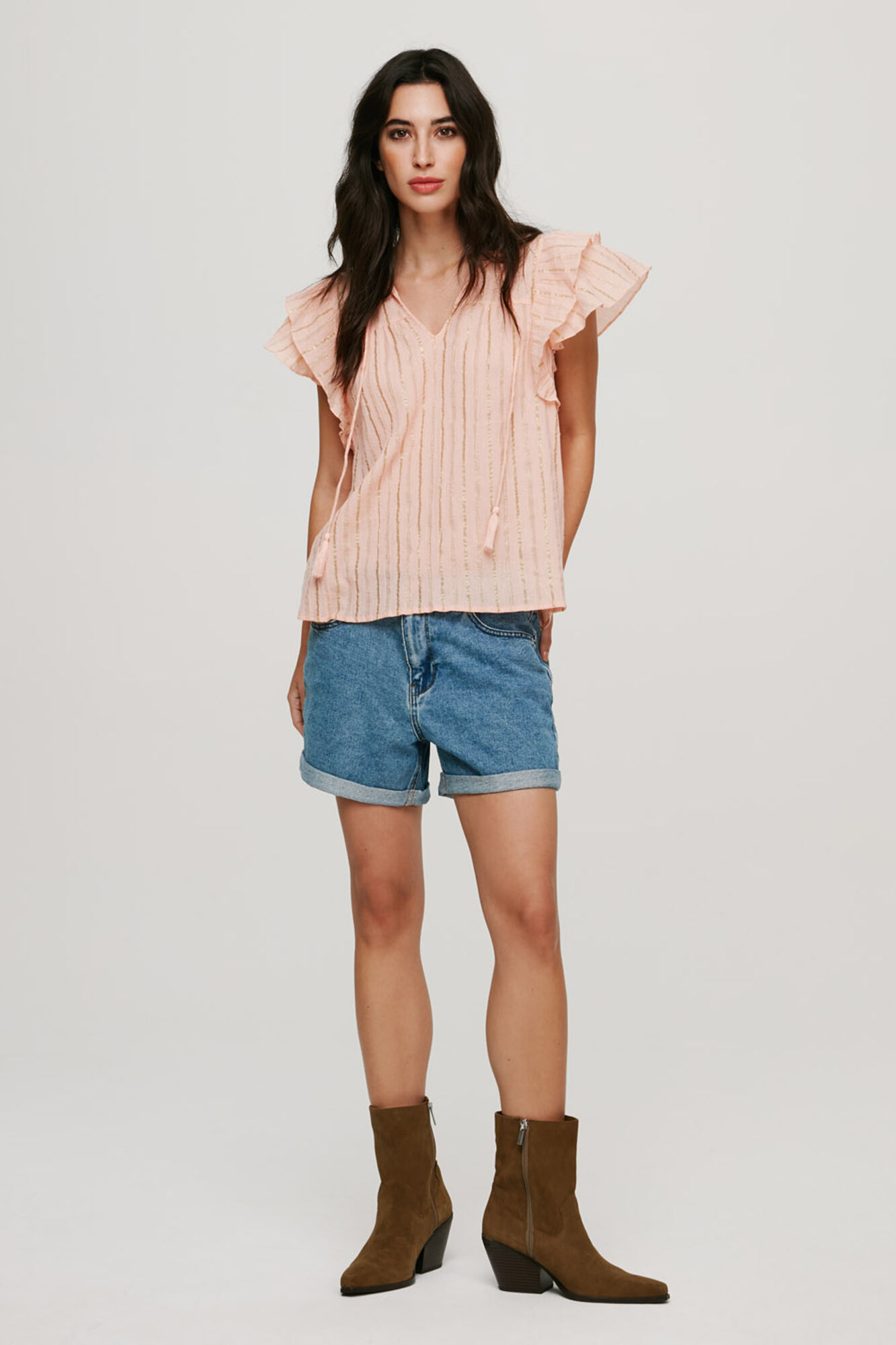 Blusa curta estilo mangá voadora - Rosa