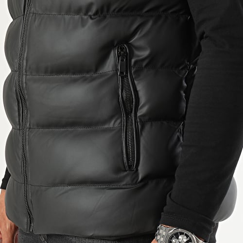 Doudoune Sans Manches Capuche Noir