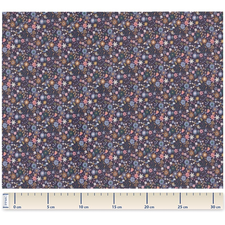 Coupon Tissu Enduit De 35Cm Seventies