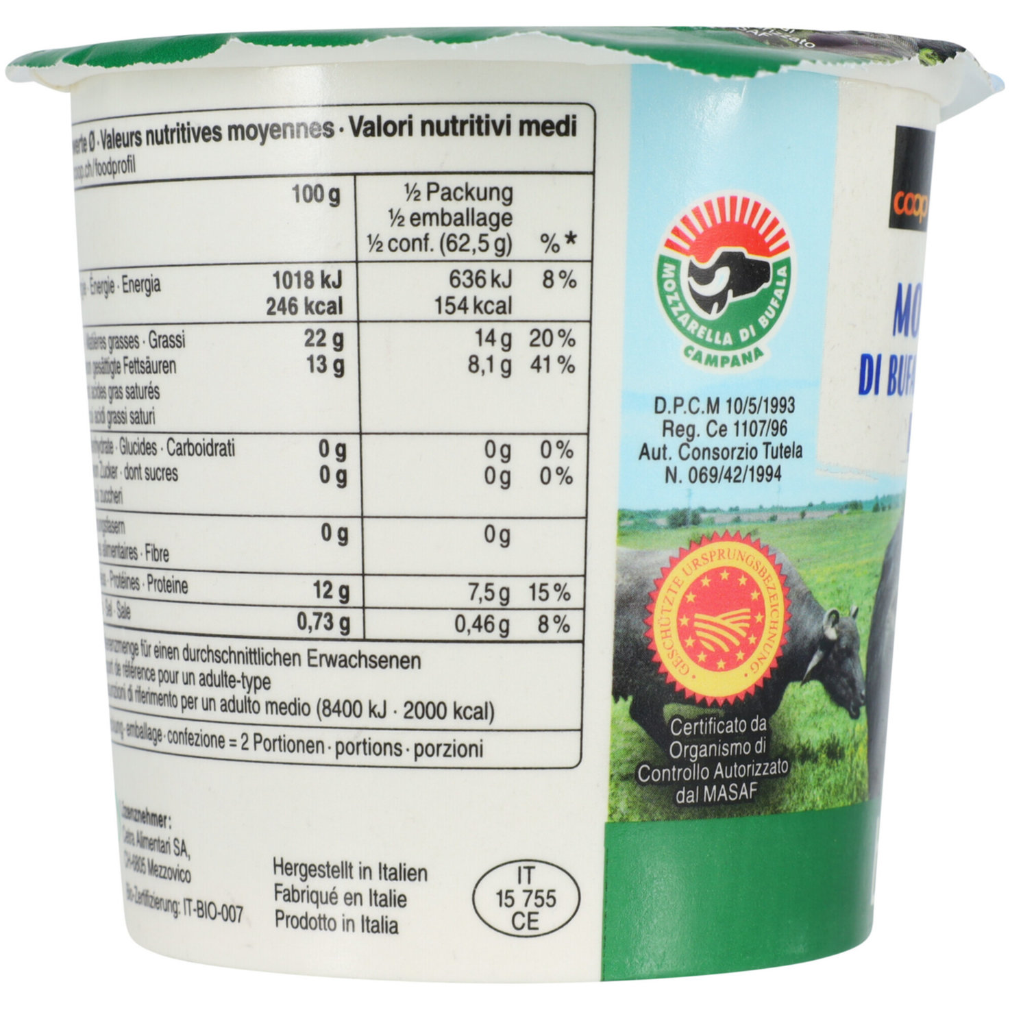 Naturaplan Bio Mozzarella di bufala DOP