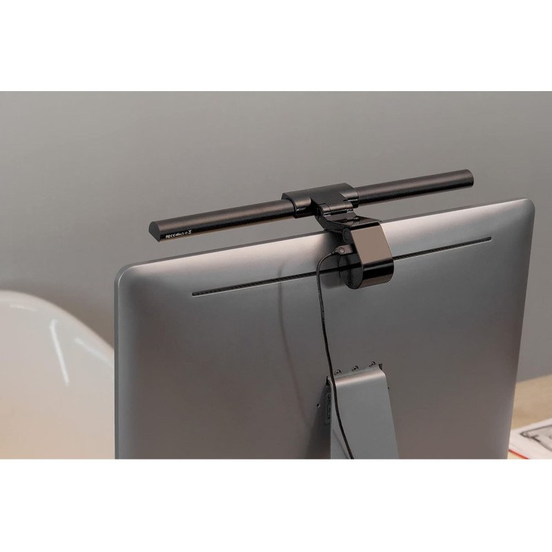 Lampe LED avec pince de fixation et port USB, noir
