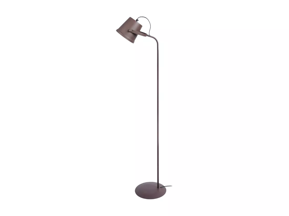 Lampadaire , articulé, métal marron 150 cm.