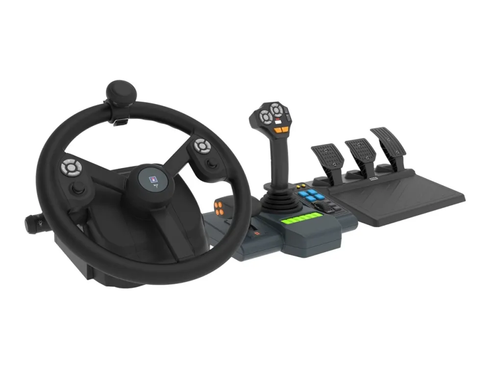 HORI Farming Vehicle Control System - Hjul, pedaler og kontrolpanelenhedssæt - 76 knapper - kablet - for PC