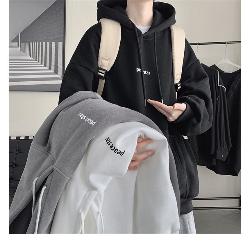 Lingaris - Lettering Loose Fit Hoodie