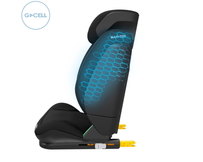RodiFix S Comfort i-Size 3.5 - 12 Y  100 - 150 cm  15 - 36 kg    AirProtect® Sicherheitskissen  |    G-CELL Seitenaufprallschutz  |    Atmungsaktive Komfortstoffe   |    Mehrere Liegepositionen  |