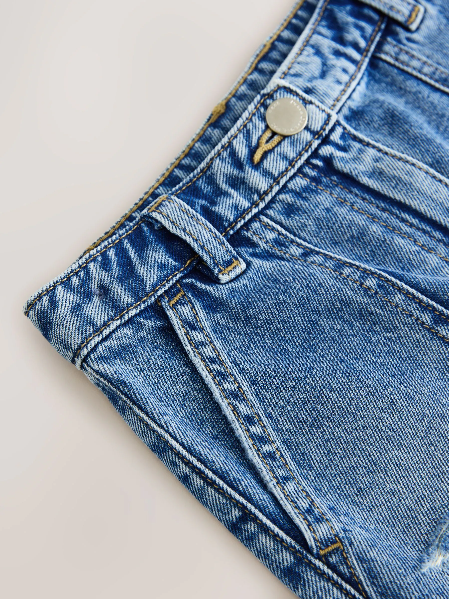 Normaal blauw - Denim rok (3-16jaar)
