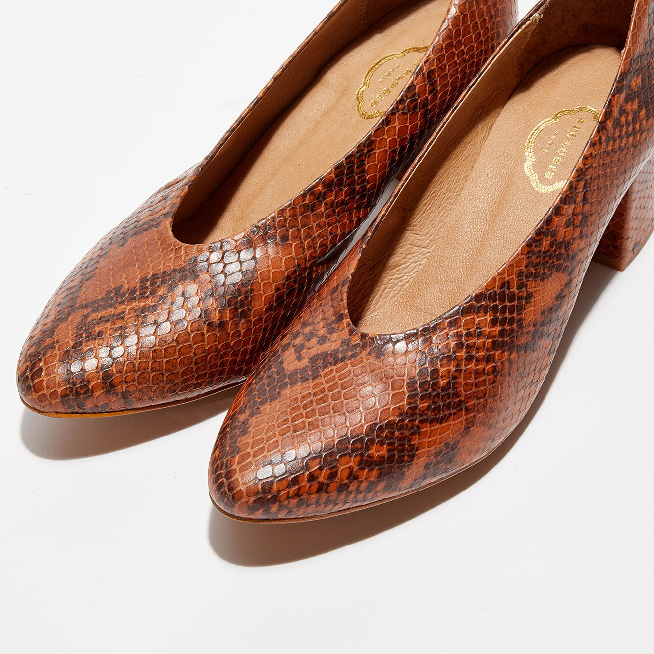 Apologie Escarpins en Cuir Juliette marron - Talon 5,5 cm