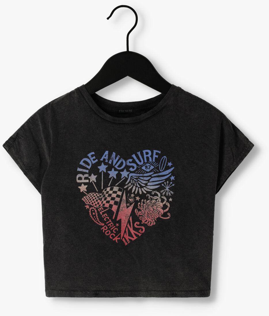 IKKS donkergrijze ikks t-shirt t-shirt mc girl