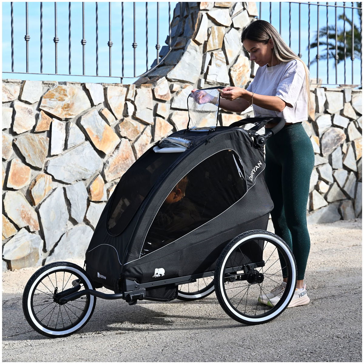 DERYANDERYAN   3in1 Fahrradanhänger für 1 Kind