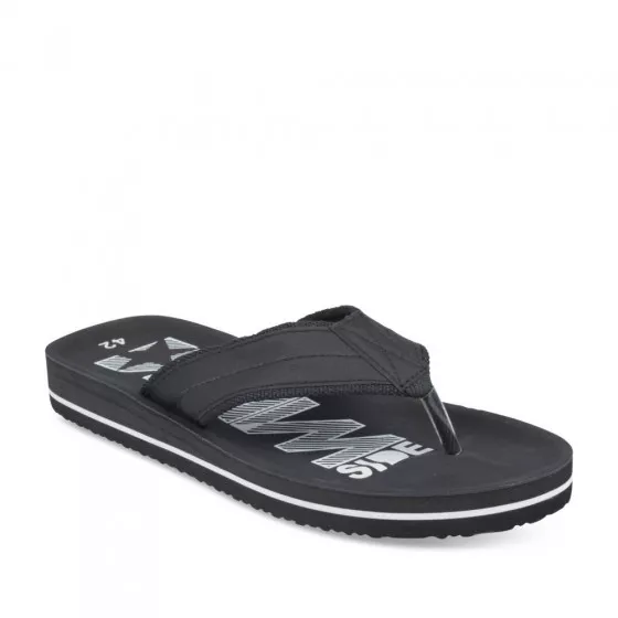 Claquettes NOIR DENIM SIDE