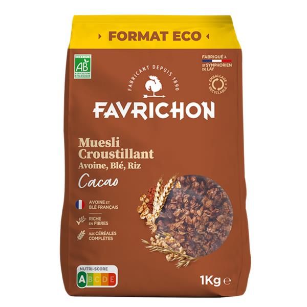 Mistura De Cerais Crocantes Com Cacau Bio