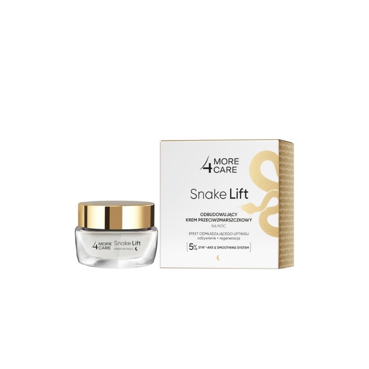 More 4 Care Snake Lift anti-rimpel gezichtscrème voor de nachtelijke wederopbouw 50 ml