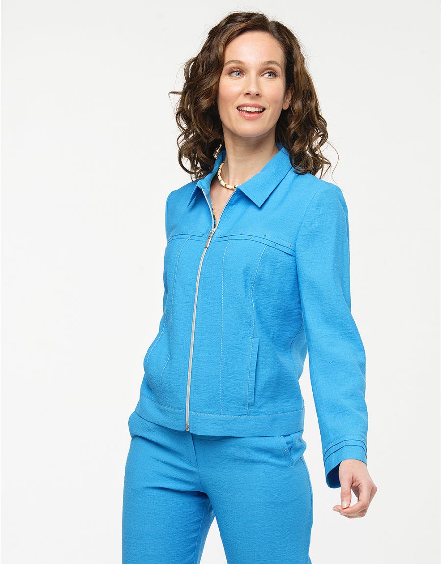 Veste chic bleu azur