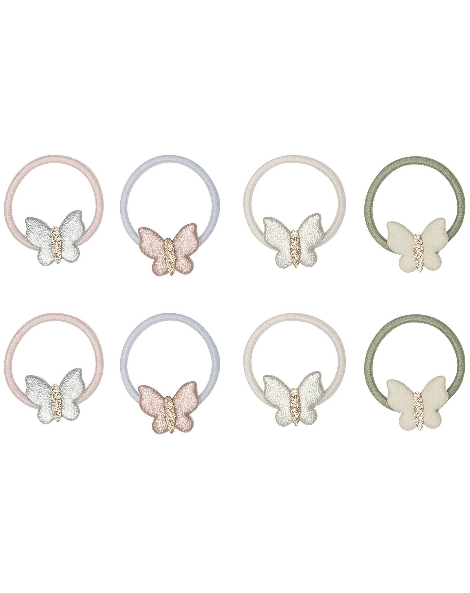 Haargummi PASTEL BUTTERFLY MINI 5er-Set
