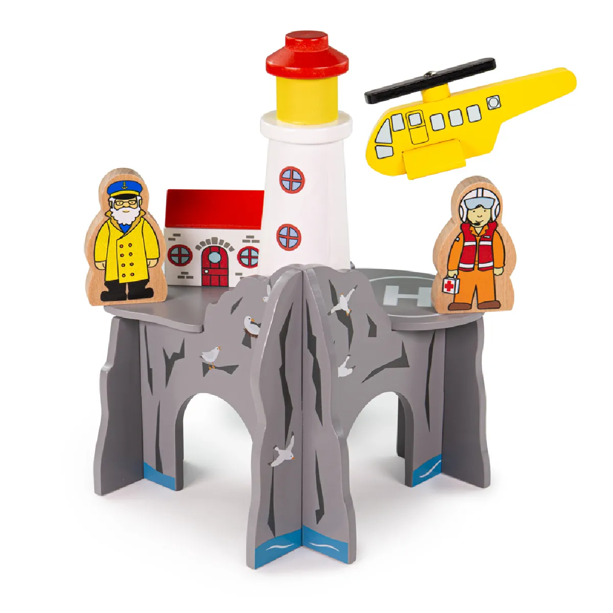 Bigjigs Rail Tunnel 4 Voies Phare