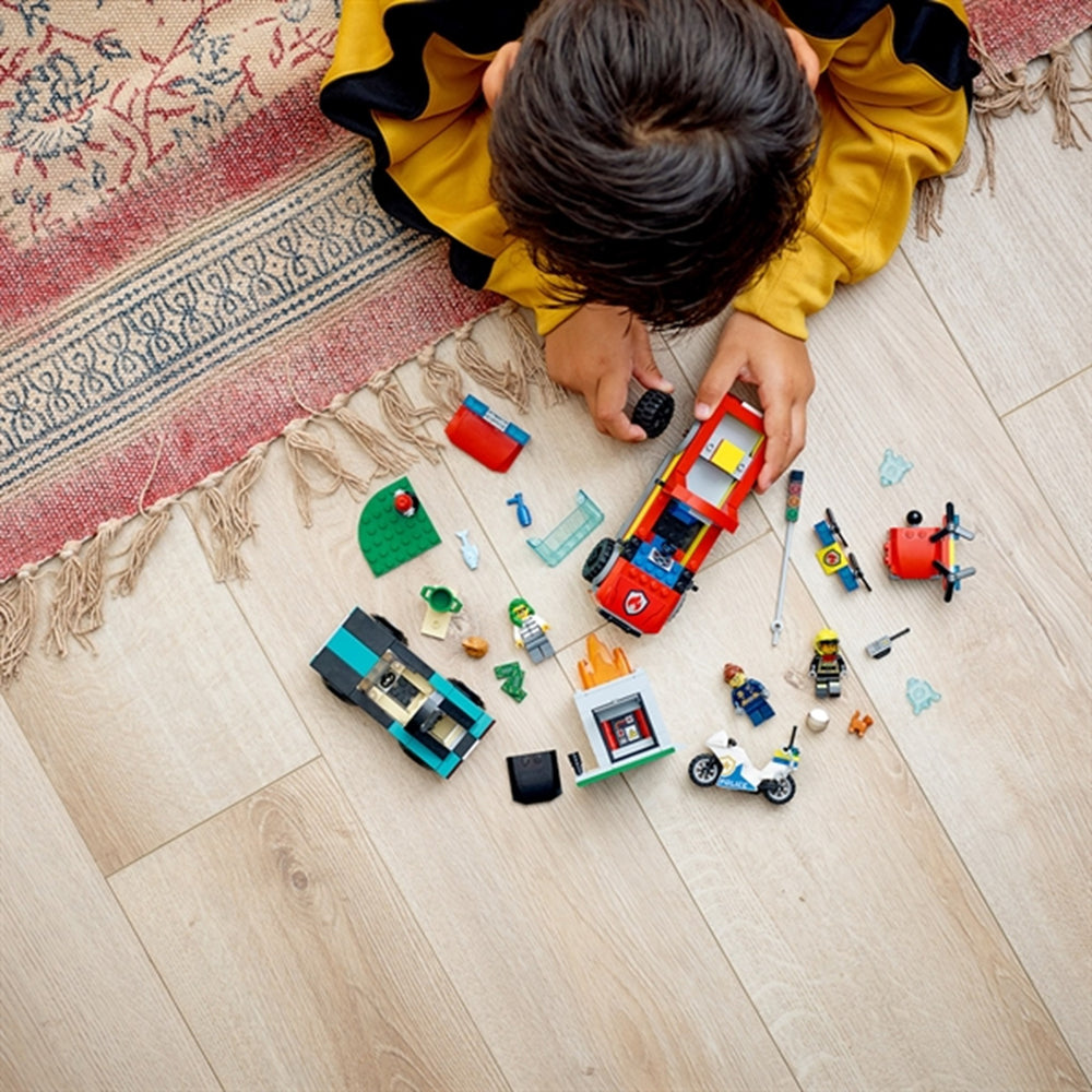 City Brandslukning og Politijagt - LEGO®