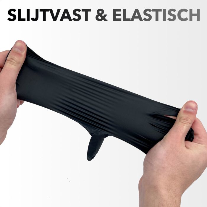 1000st Handschoenen soft nitril Large ongepoederd zwart 1000st