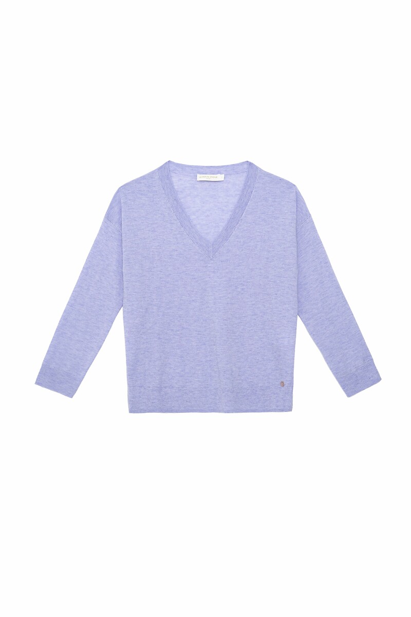 LA PETITE ETOILE<br>Suéter com decote em V, MANTIA