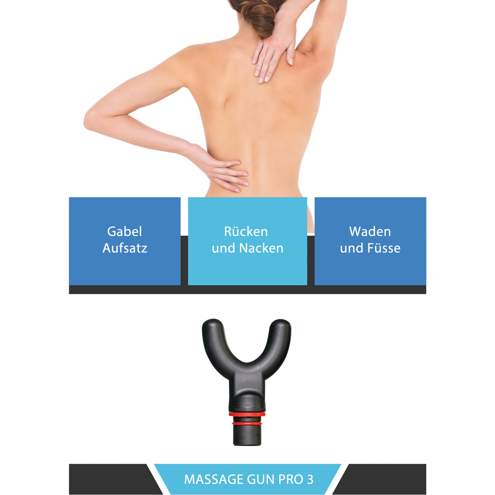 Body Coach Massage Gun Pro 3 kabellose Akku Massagepistole Vibration-Massagerät für den ganzen Körper