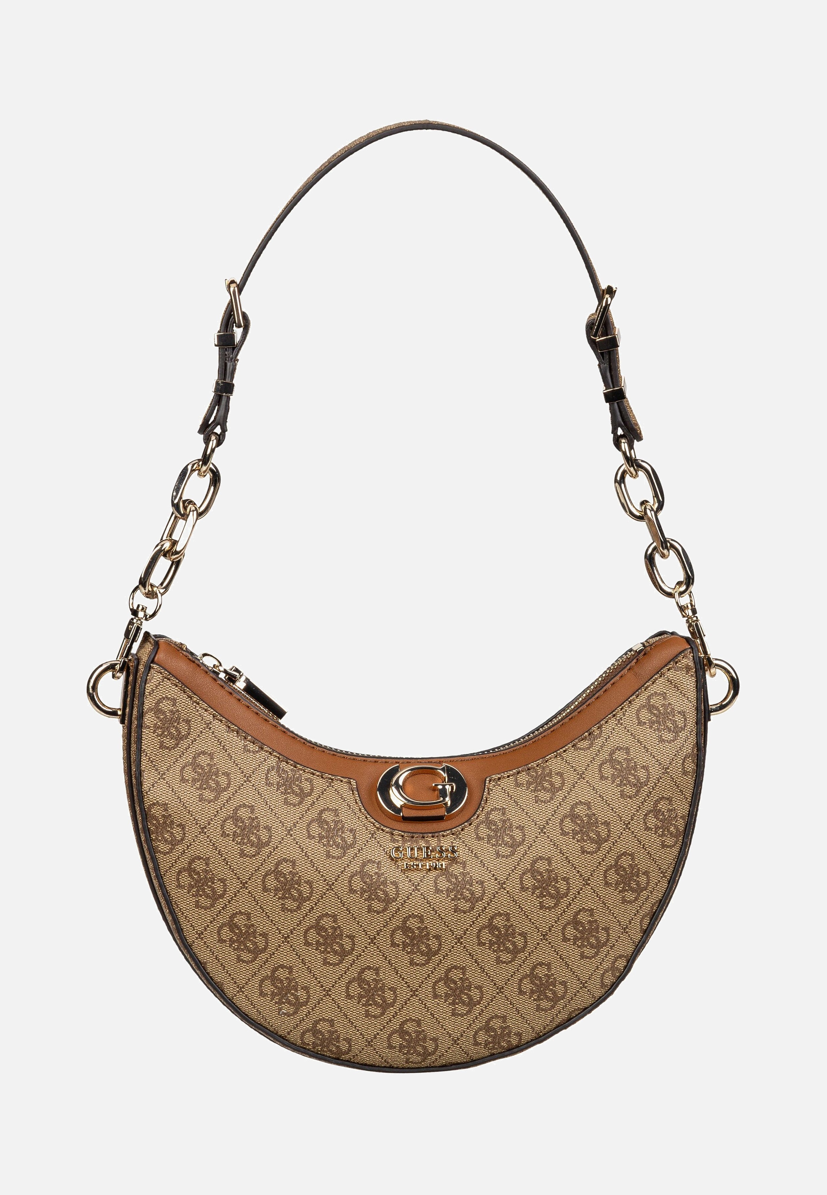 Orlina Logo Top Zip 40180 Latte/Brown - Umhängetasche