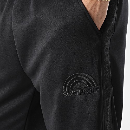 Pantalon Jogging A Bandes SP078 Noir