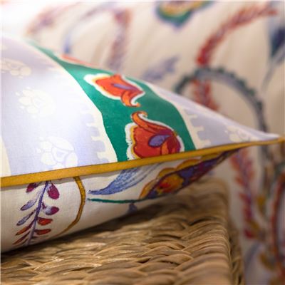 Linge de lit fleurs perses - BECQUET CRÉATION