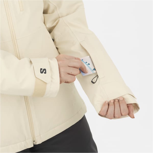 Veste de ski SALOMON HIGHLAND JACKET W TURTLEDOVE