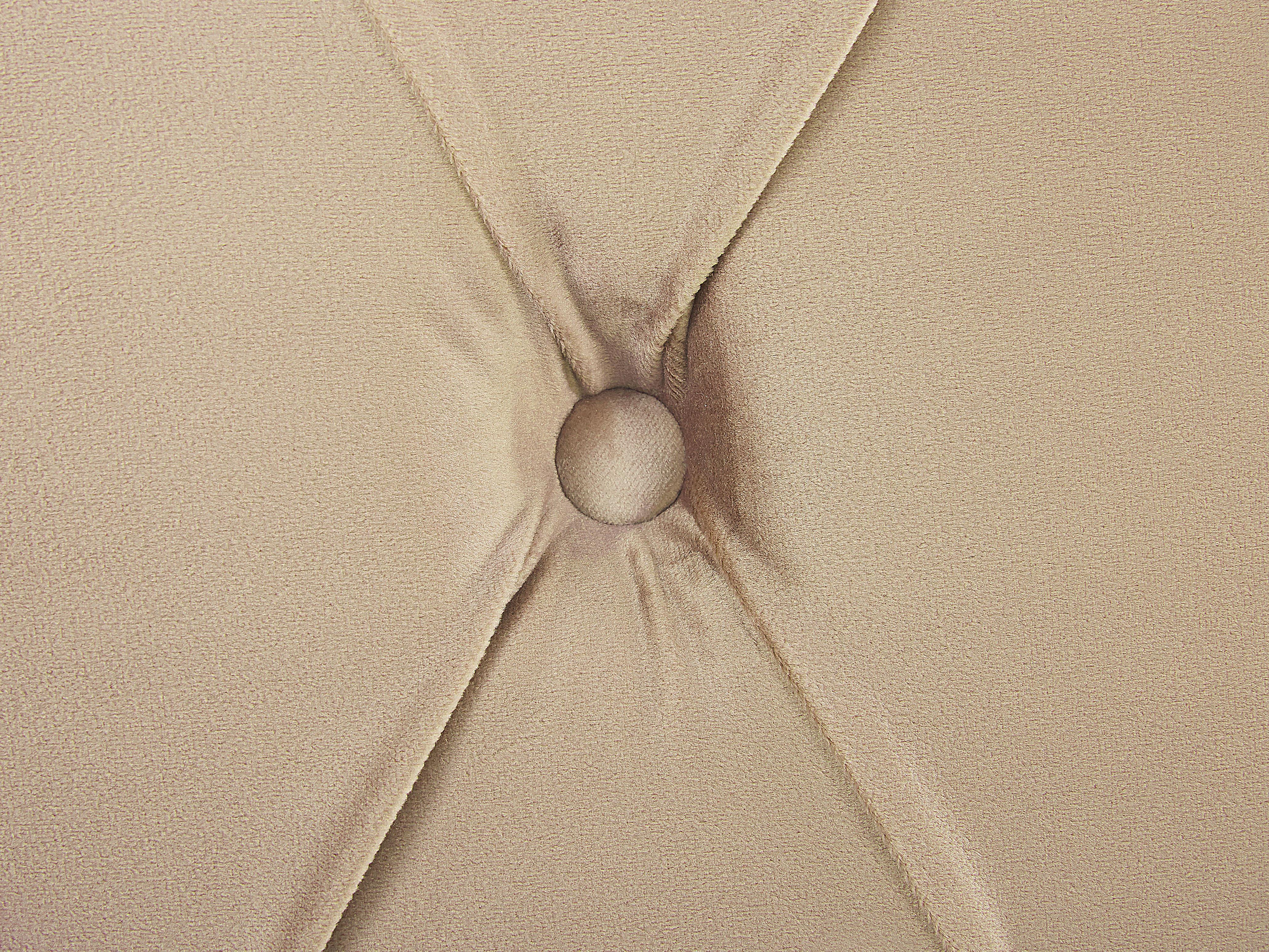 Bed Fluweel AVALLON 180 x 200 cm Beige