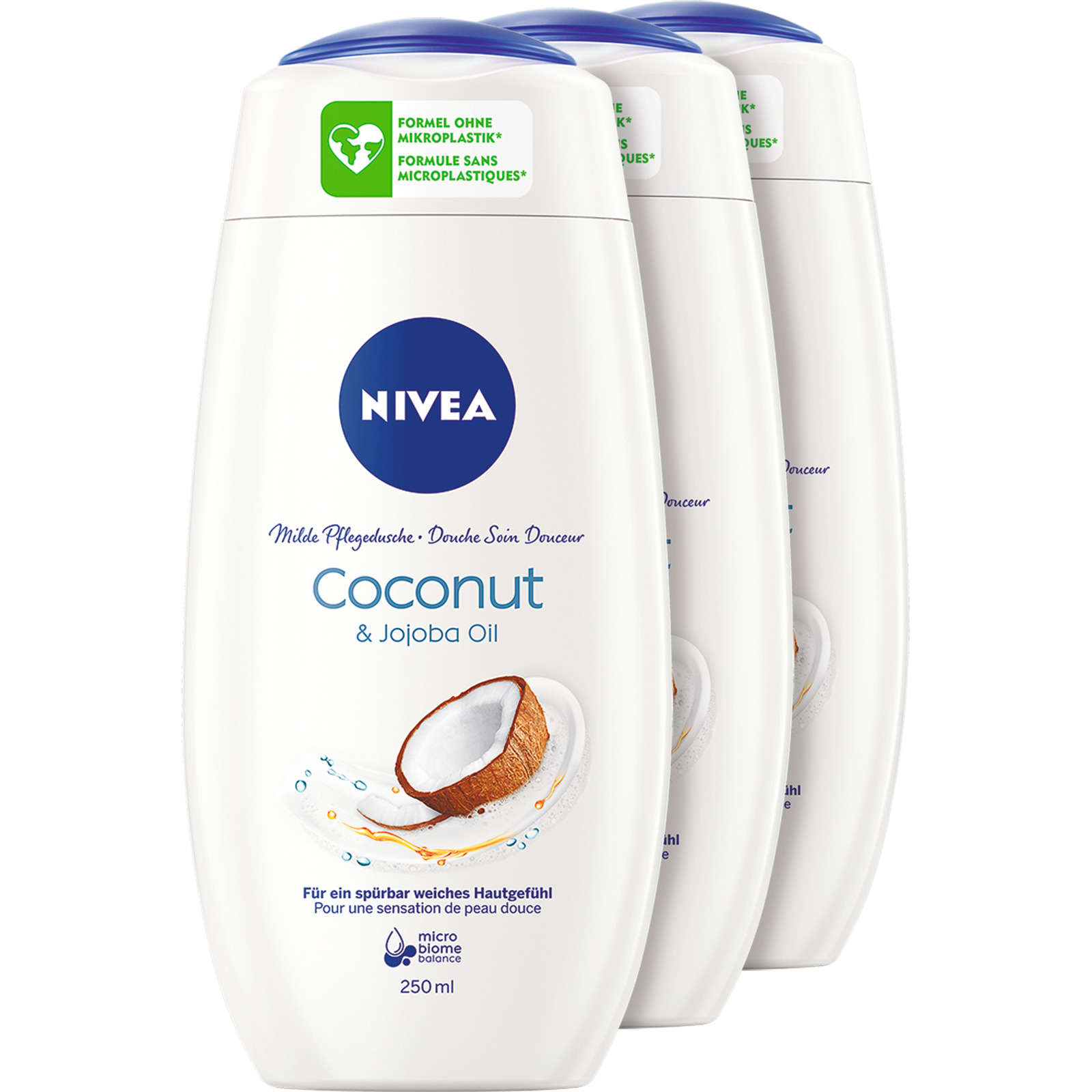 Nivea Pflegedusche Care & Coconut 3 x 250 ml