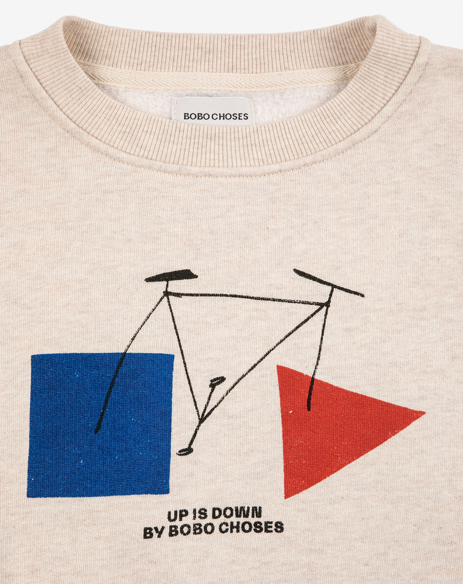 Sweatshirt CRAZY BICY in beige