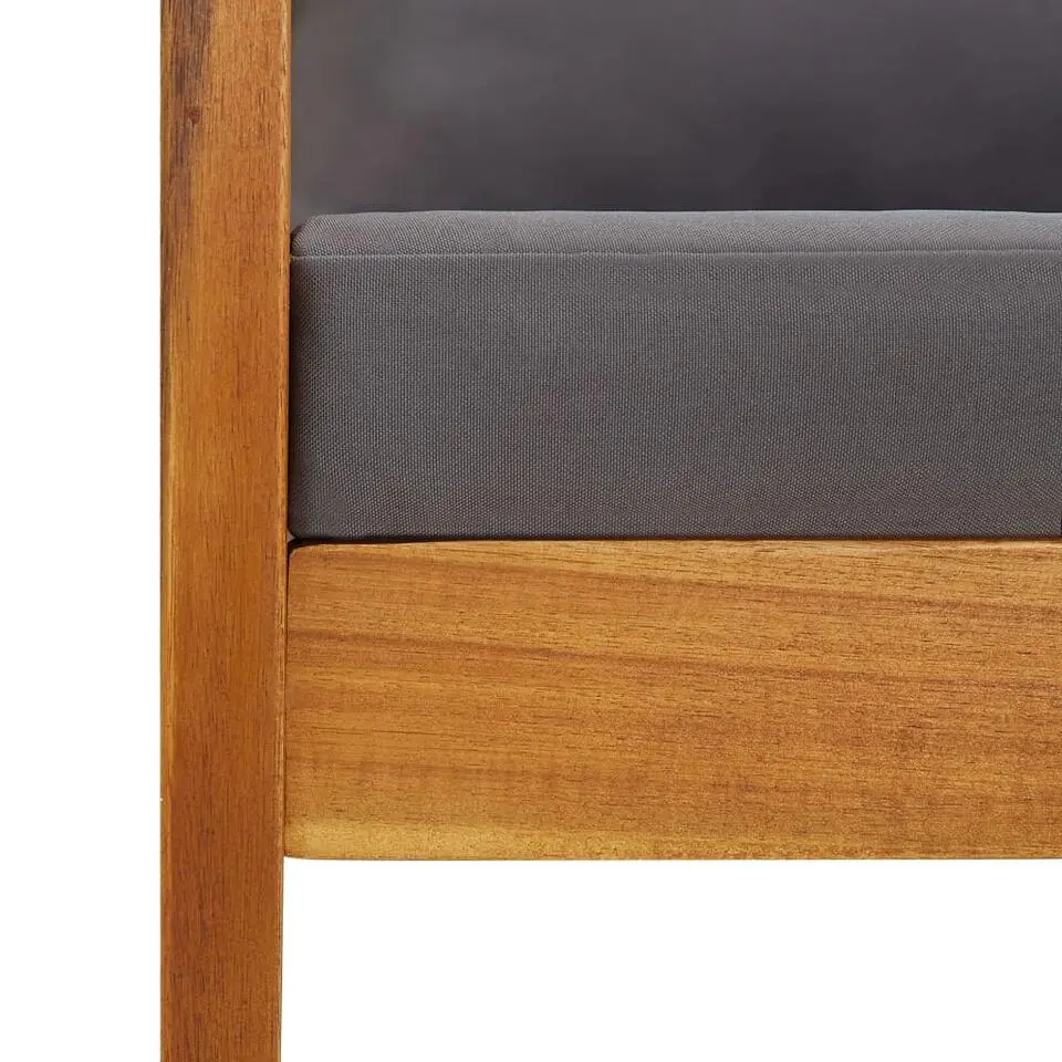 vidaXL - Loungeset - Grijs - Hout
