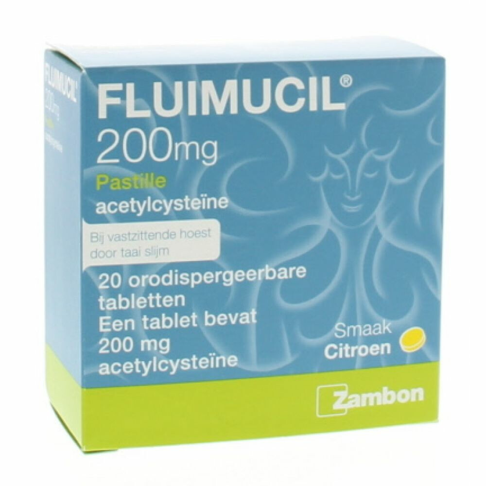 Fluimucil Pastille 200 mg20 zuigtabletten