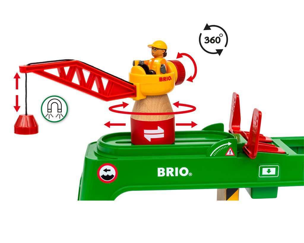 BRIO Spiel Bahn Verlade-Terminal