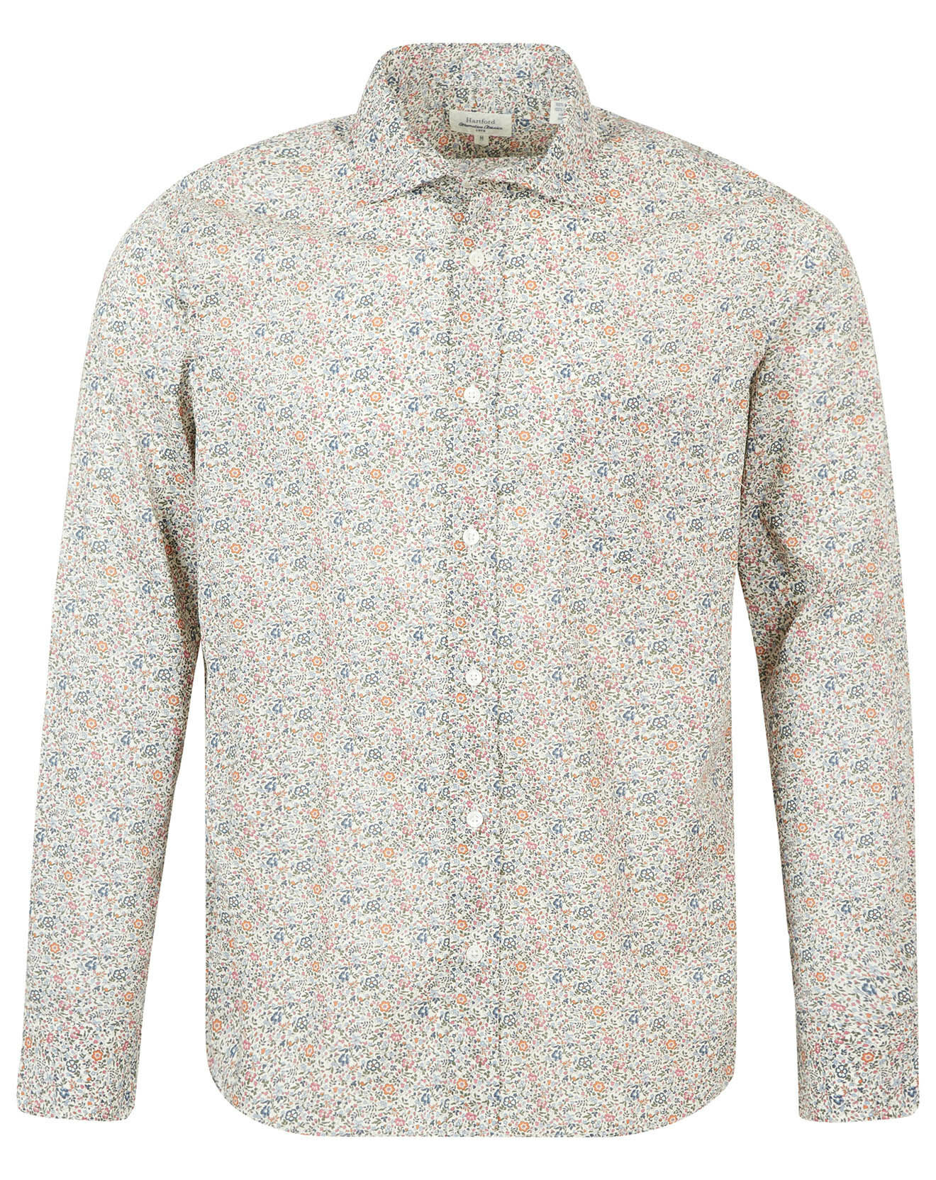 Hartford Chemise Regular Paul à fleurs écru/rose/bleu/orange