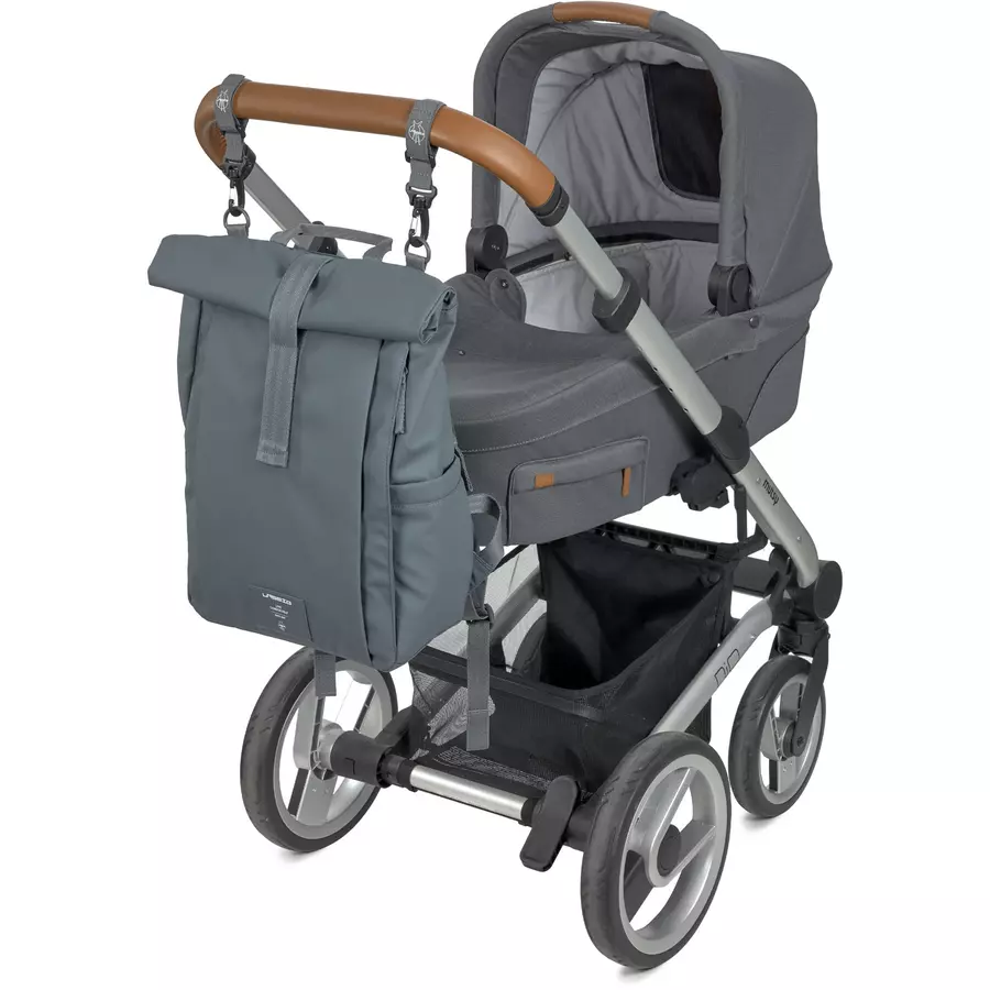 LÄSSIG Wickelrucksack Rolltop Up Backpack anthracite