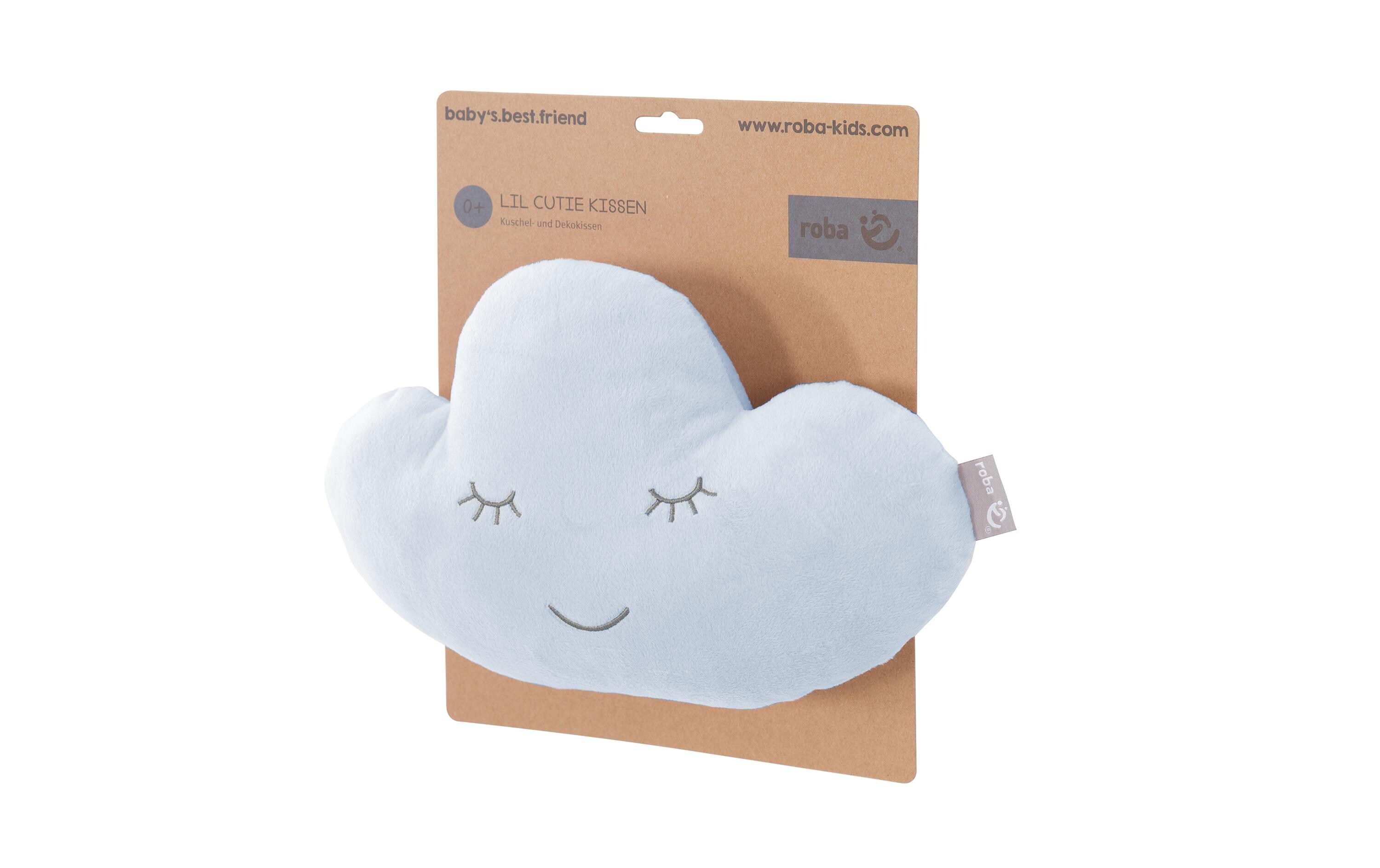 Kissen Wolke HellblauFlauschiges Kuschelkissen für jedes Baby- & Kinderzimmer