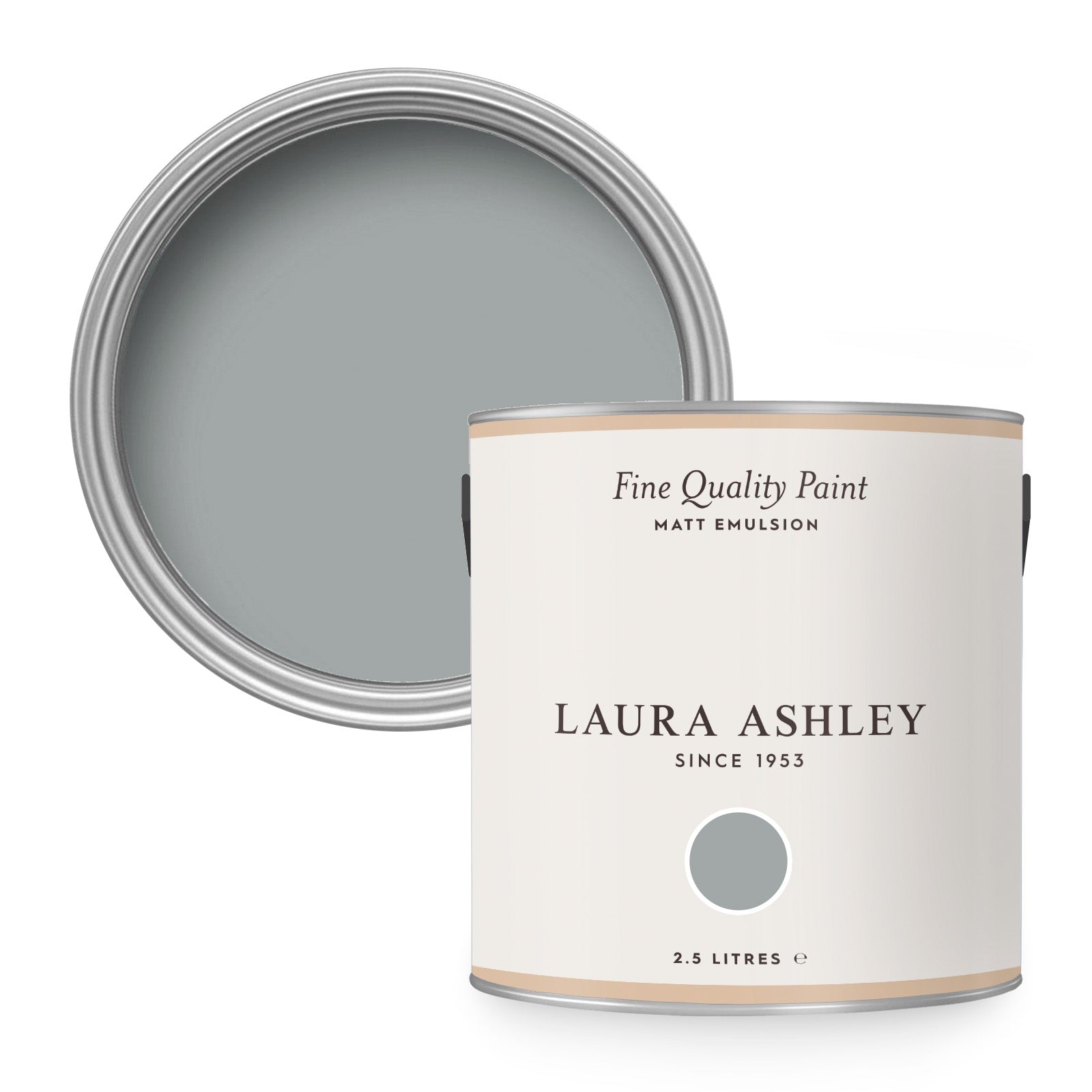 Laura Ashley Muurverf Mat 2.5L Slate Grijs