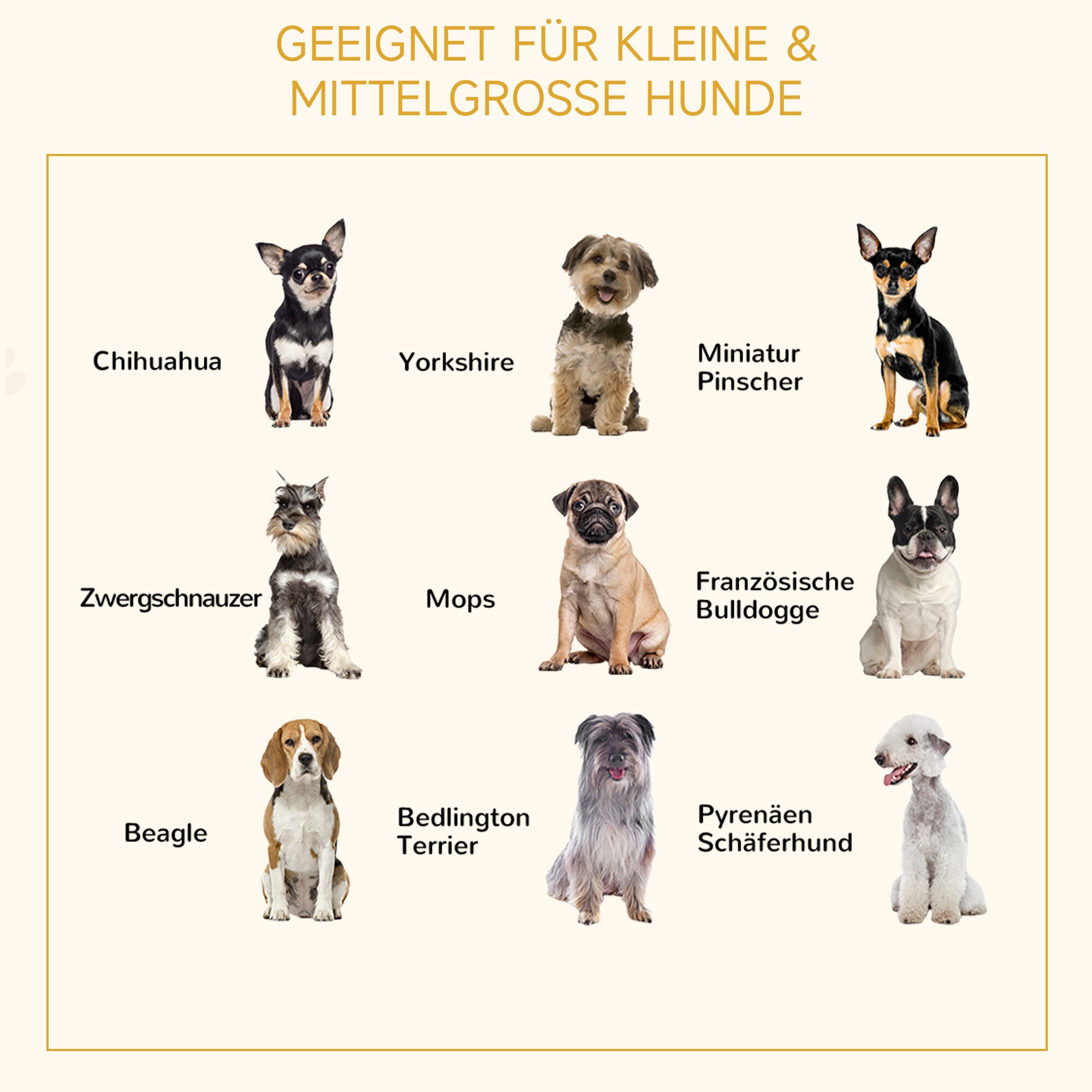 PawHut Rattan Hundesofa mit Rattan-Design natur 84B x 53T x 25H cm