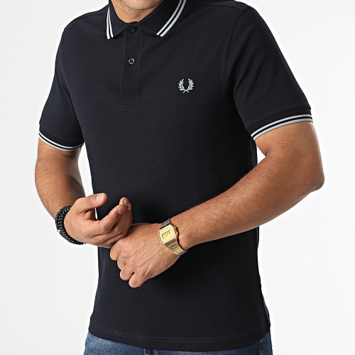 Polo Manches Courtes Twin Tipped M3600 Bleu Marine