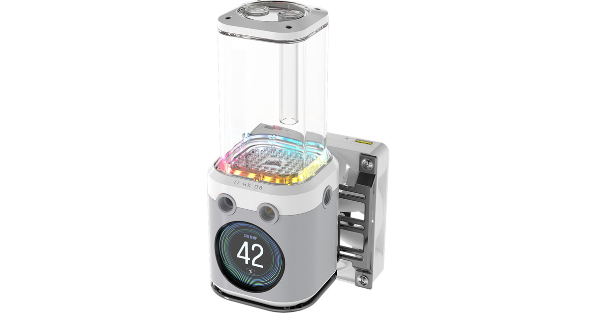CorsairiCUE LINK XD6 RGB ELITE LCD Pump/Reservoir Combo  (Wit)