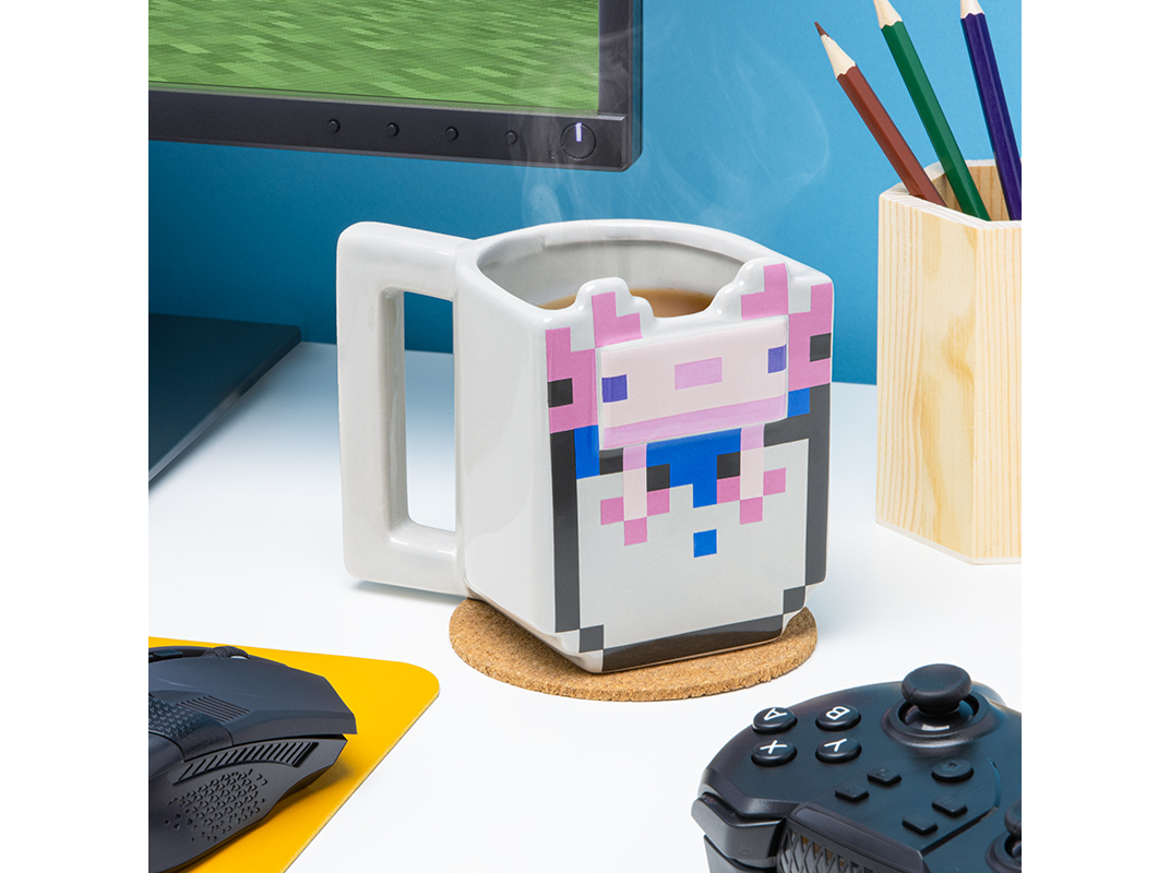 CANECA MINECRAFT AXOLOTL