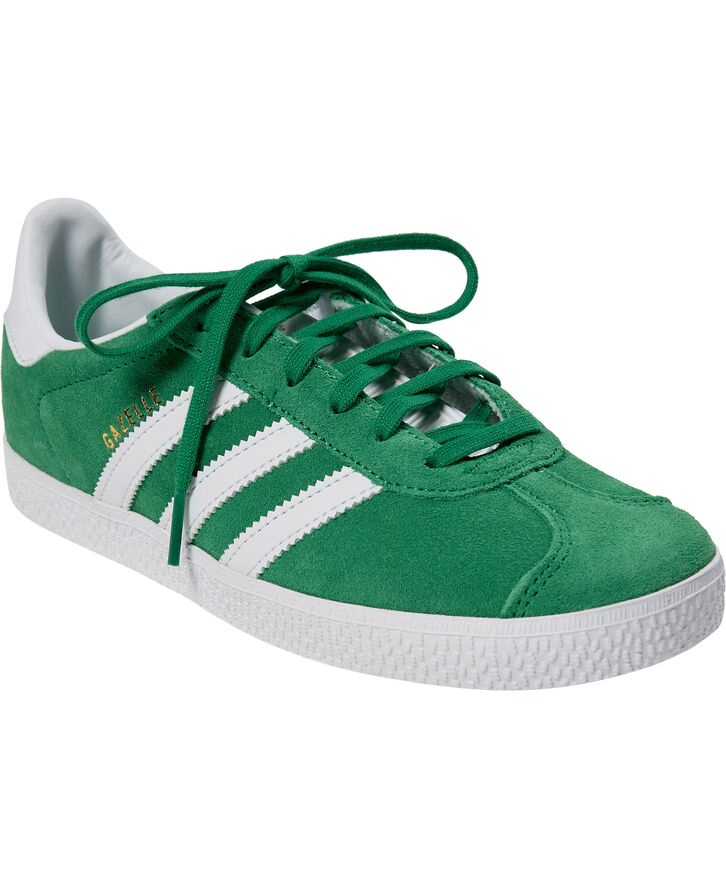 adidas Originals GAZELLE J Green/ftwwht/gold