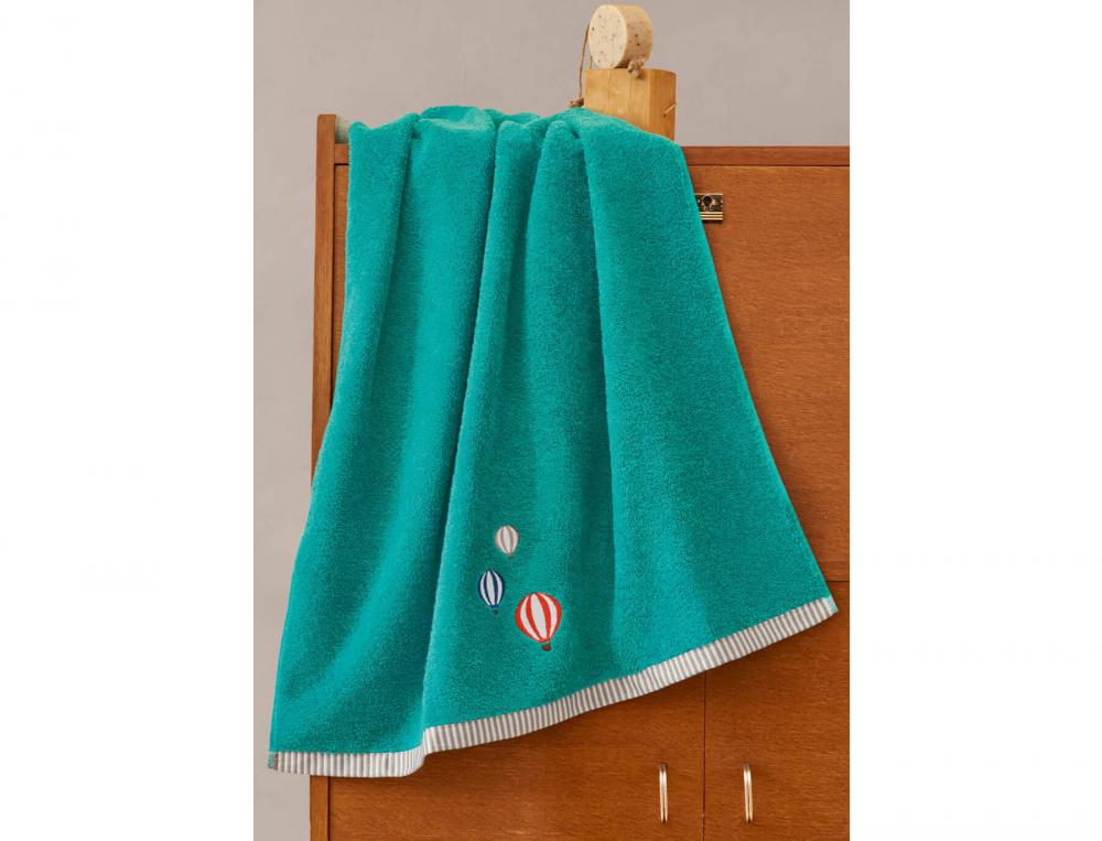 Drap de bain enfant-Voyage en Montgolfière
