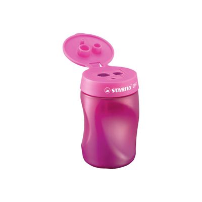 STABILO EASY - Taille-crayon - 3 trous - pour gaucher - rose