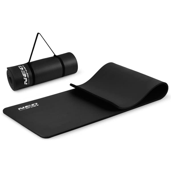 Tykk Treningsmatte 183 x 60 cm Neo-Sport - Svart (192300)