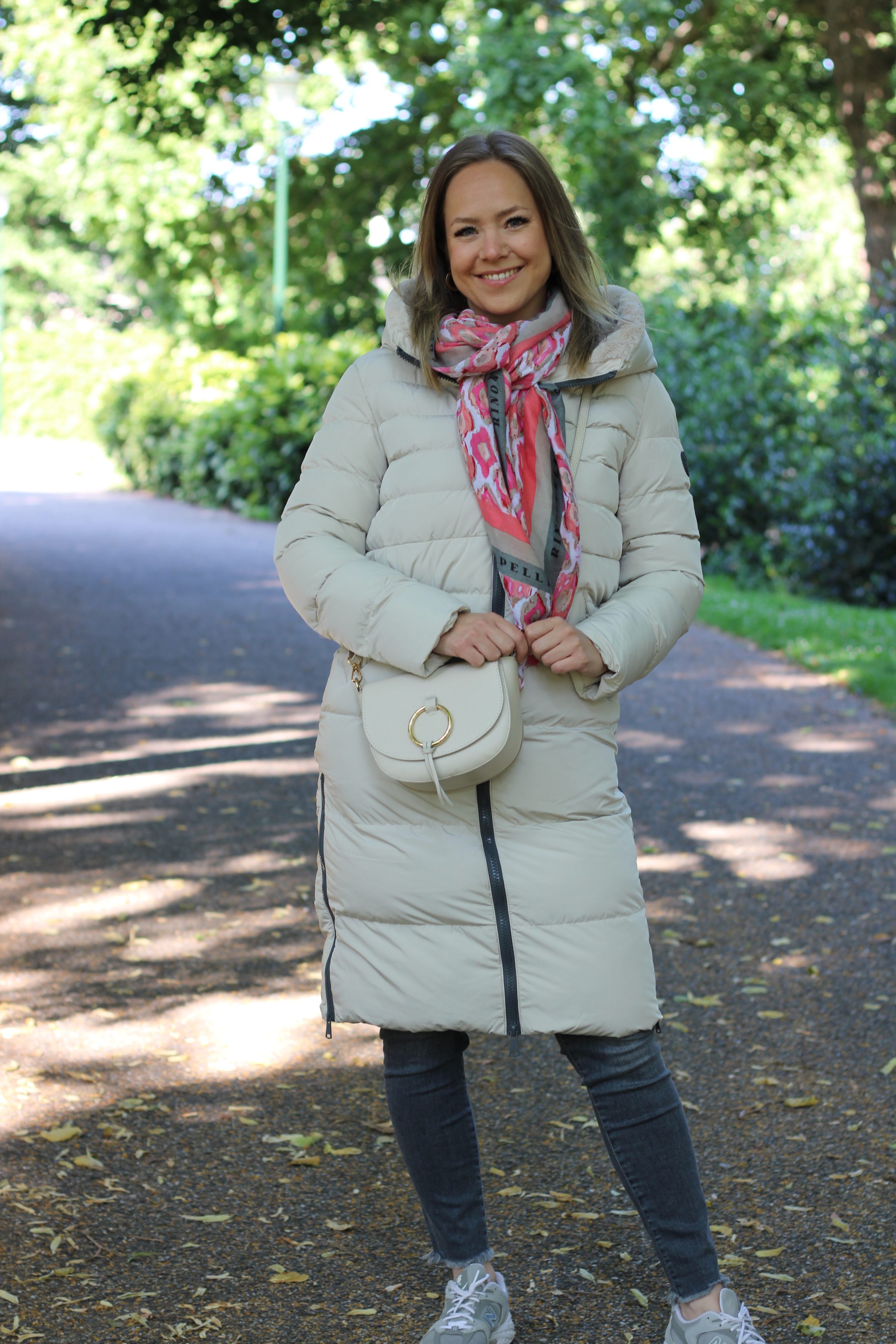 Rino & Pelle - Keila Fur Long Padded Hooded Coat - Stone
